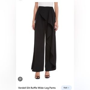 Black slit side party pants